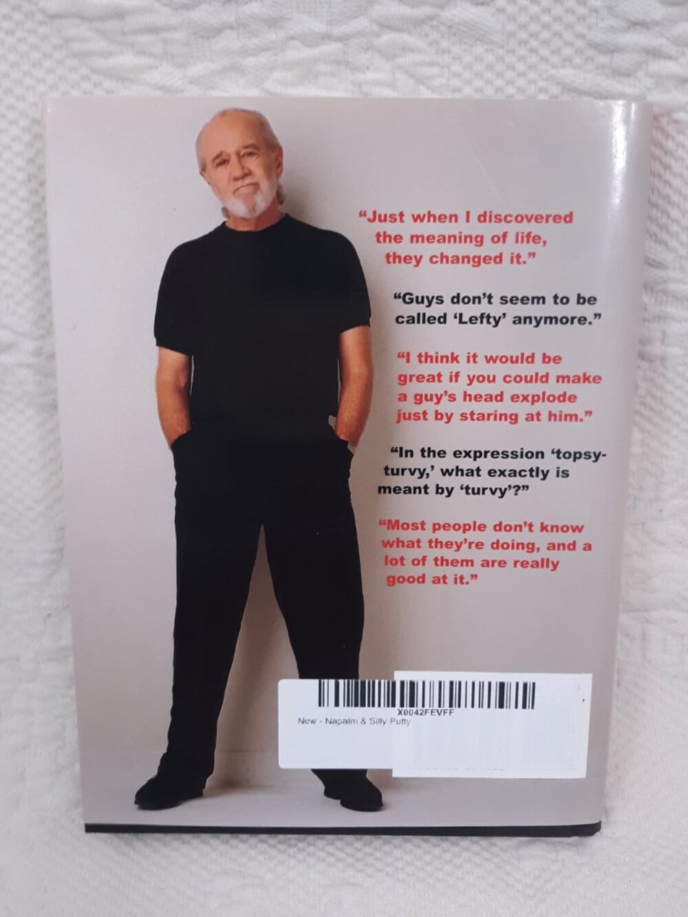 George Carlin 3 Hardcover Book Set Brain Droppings Napalm Silly Putty Comedy - Picture 10 of 13
